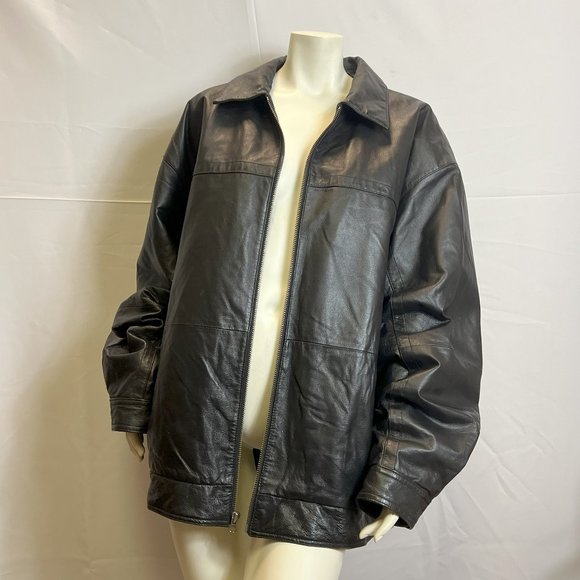 Harbor Bay Black Leather Jacket - Picture 2 of 10
